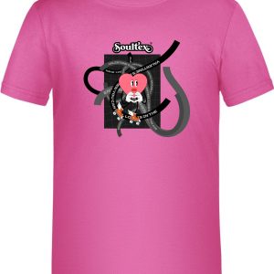 Soultex T-Shirt Shirt Jersey für Kinder Kids Farbe Pink mit Aufdruck Valentine's Day Valentinstag funky groovy