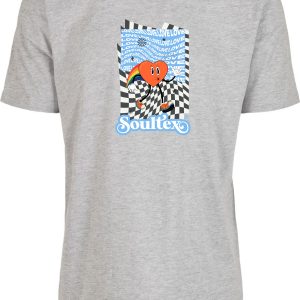 Soultex T-Shirt Shirt Jersey für Erwachsene Farbe Grau mit Aufdruck Herz Love funky groovy